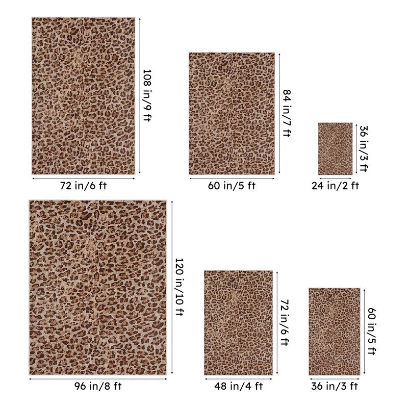 Leoperd Loom Carpet - Dark Brown media 13