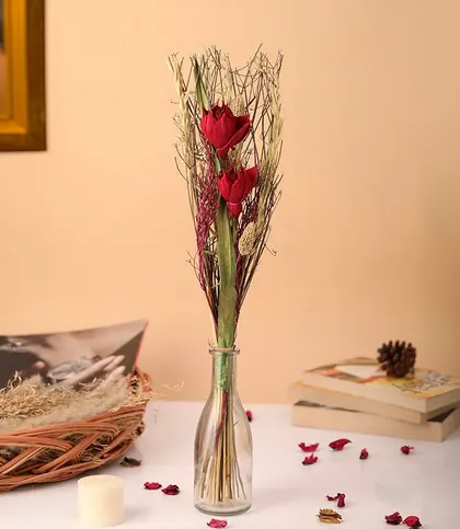 Glass · Dried Flowers & Leaves