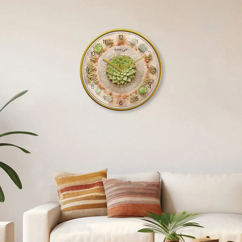 Floral Flux Analog Wall Clock media 1