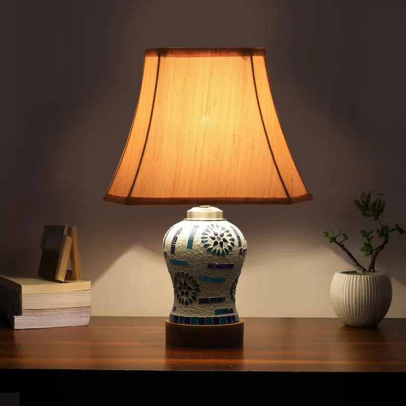 Sonara Square Wooden Table Lamp - Multicolor media 1