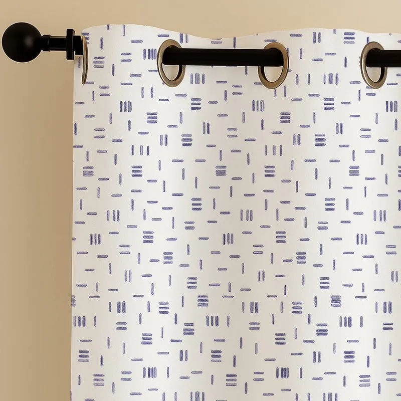 GeoPop Cotton Curtains - Set Of Three media 5