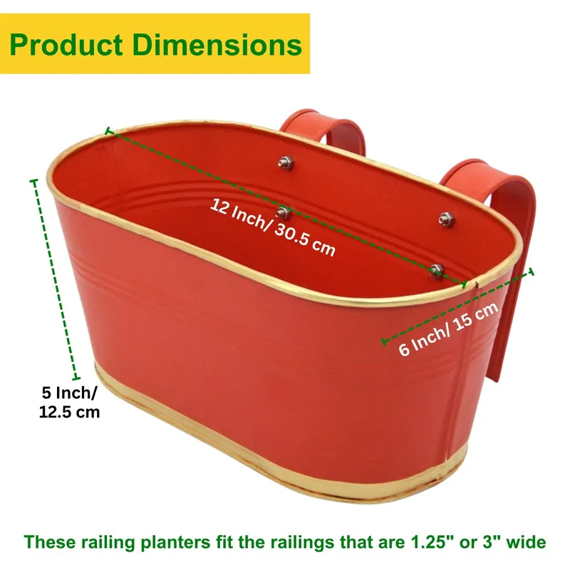Norva Hanging Planter (Orange) - Set Of Three media 3