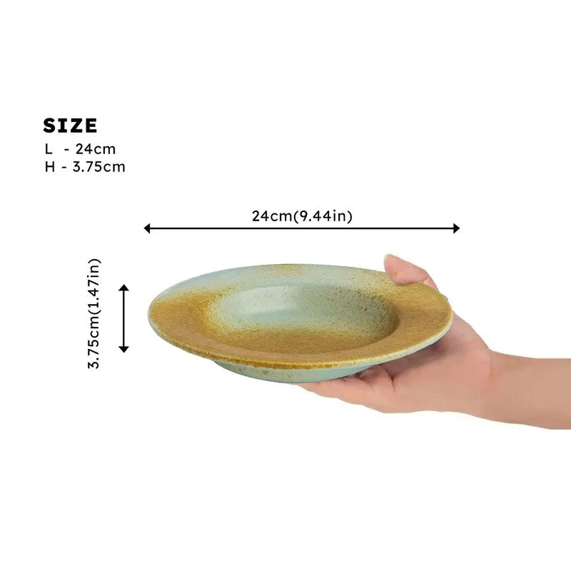 Copper Wave Ceramic Pasta Plate - Set Of Two media 7