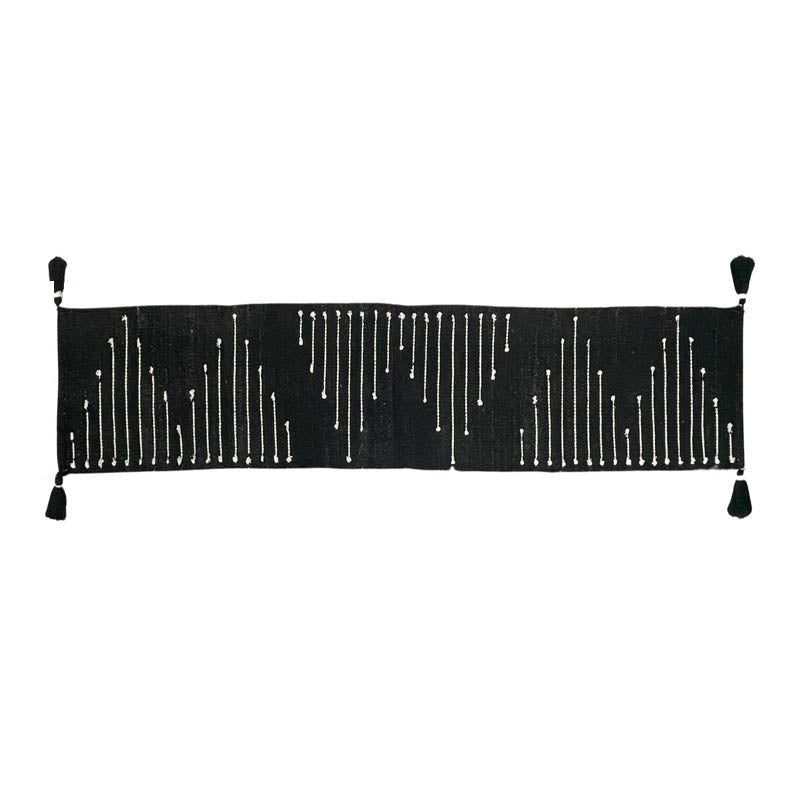 Samona Handwoven Cotton Table Runner - Black media 6