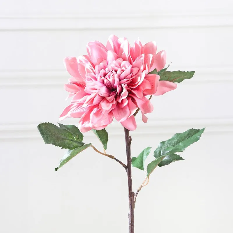 Dahlia Dark Artificial Flower Stem - Pink media 3