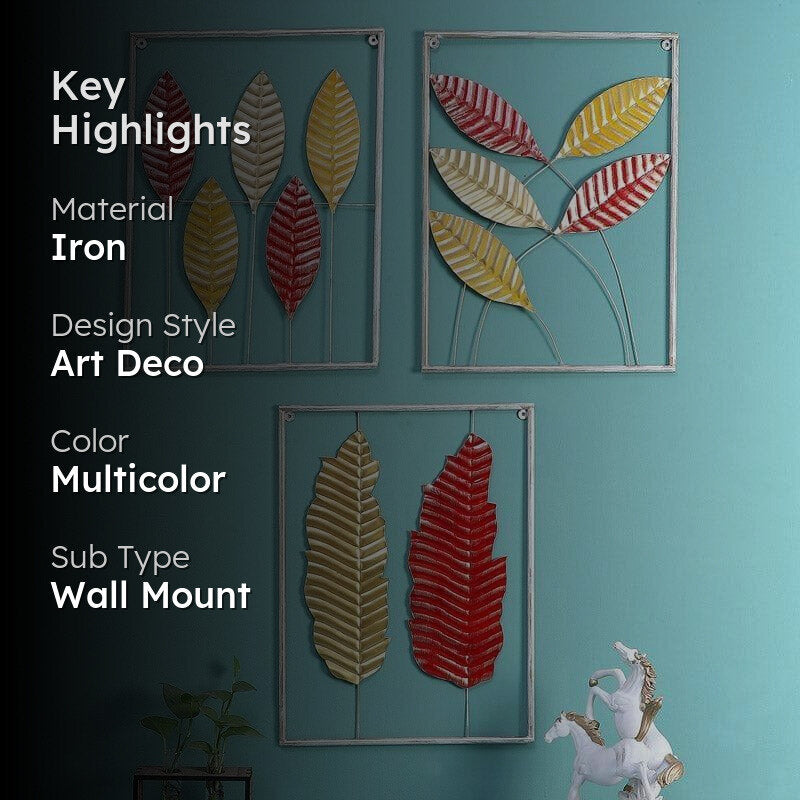 Foliage Fora Iron Wall Accent - Set Of Three media 2