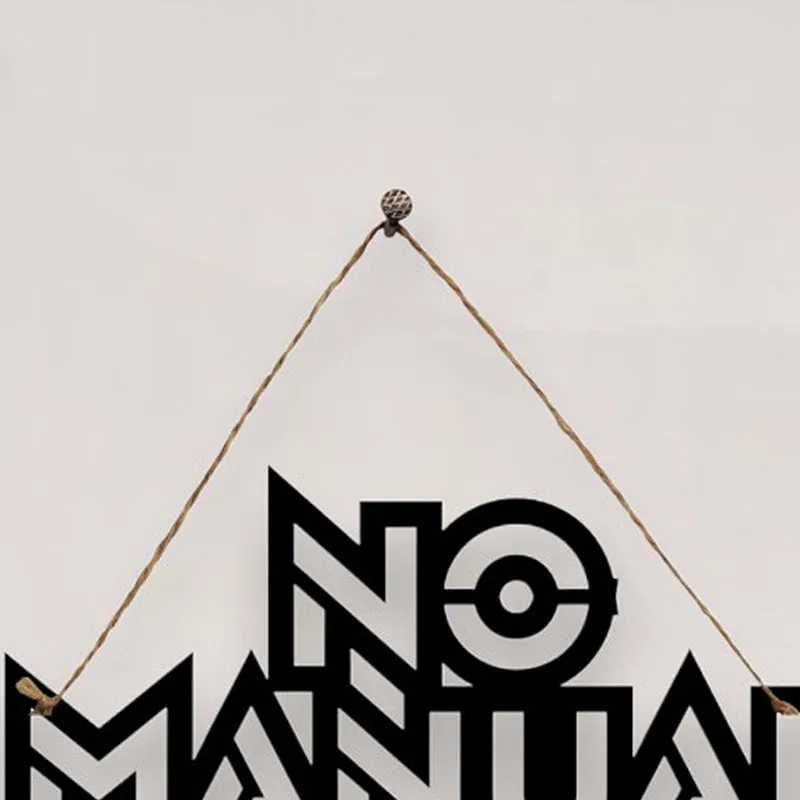 No Manual Mild Steel Wall Accent media 4
