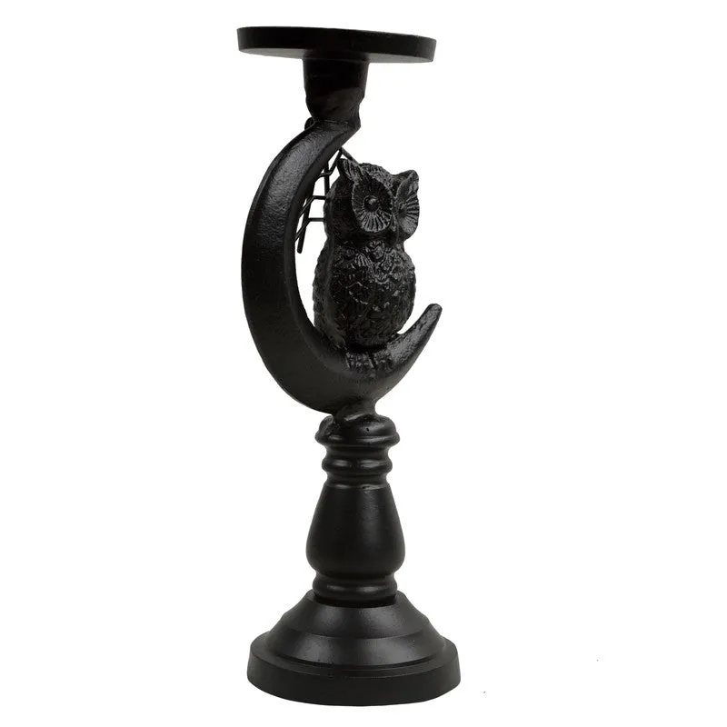 Shadow Owl & Moon Candle Holder media 5