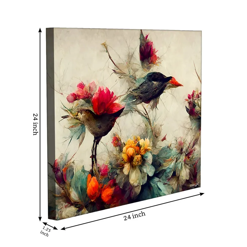 Birds & Blooms Wall Painting media 8
