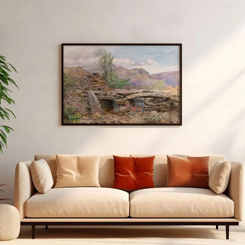 North Wales Canvas Wall Painting - Black Frame media 4