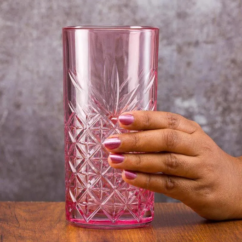 Pasabahce Billy Tall Pink Tumbler (450 ML) - Set Of Two media 4