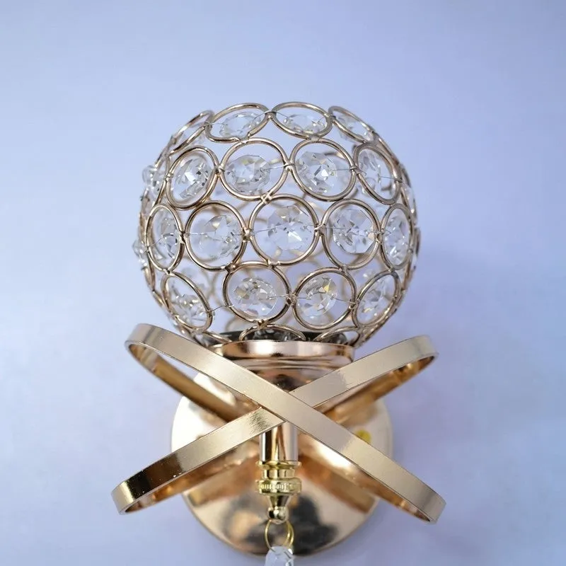 Crystaluxe Aluminium And Glass Wall Lamp media 6