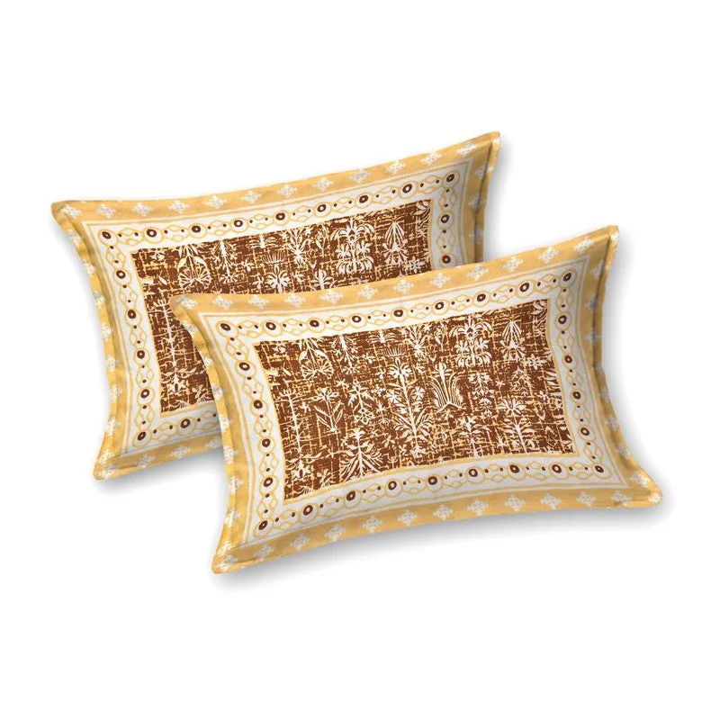 Arton Cotton Bedsheet (Brown) - 240 TC media 4