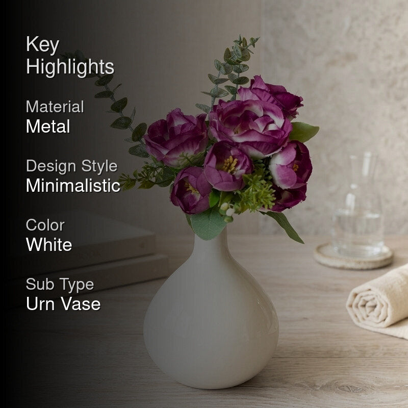Berna Metal Vase - Small media 2