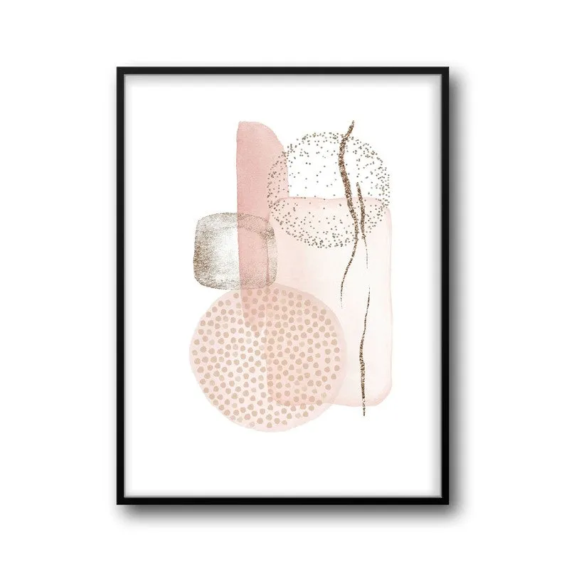 Rosy Freckles Framed Canvas Wall Painting media 6