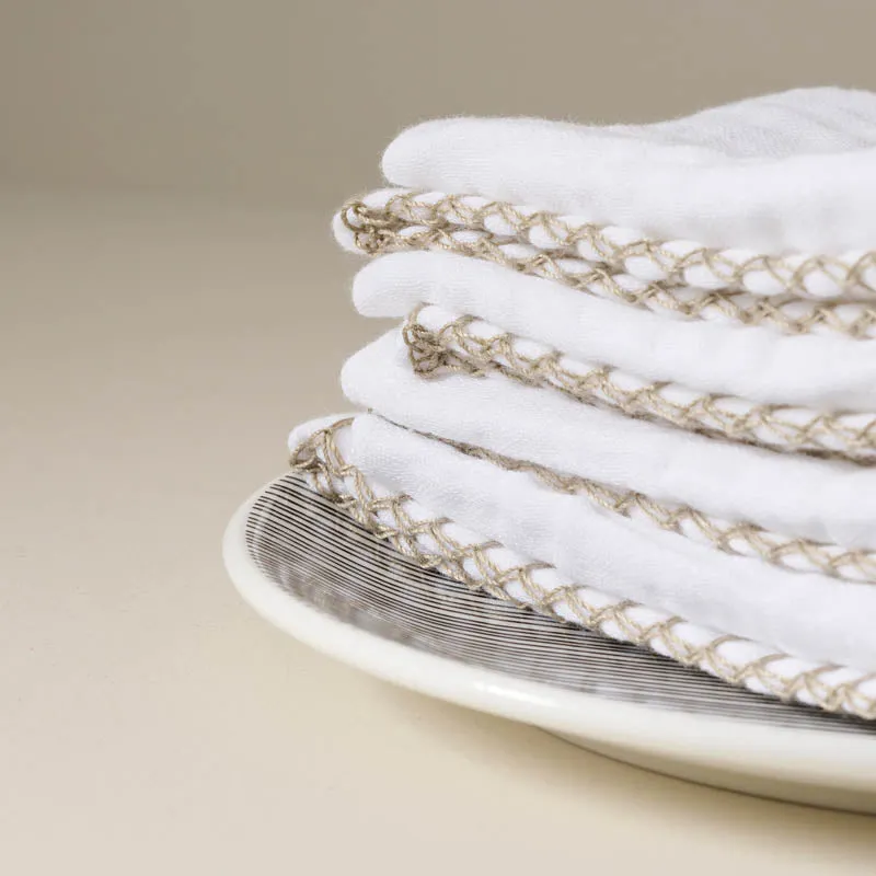 Luxe Waffle Face Towel (Beige) - Set of Four media 3