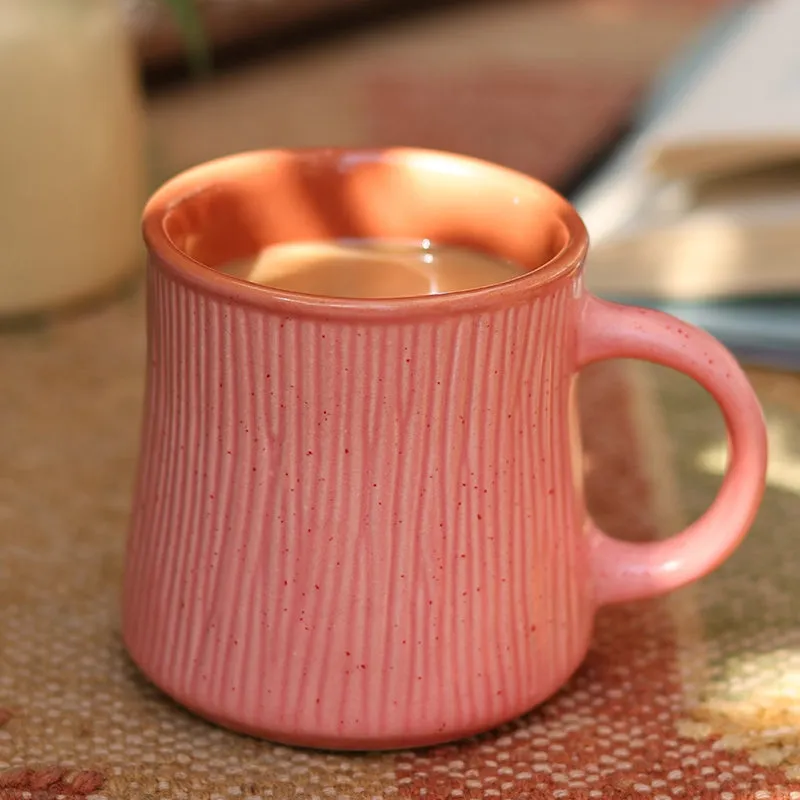 Carmila Ceramic Tea Cup (180 mL)/Pink) media 1