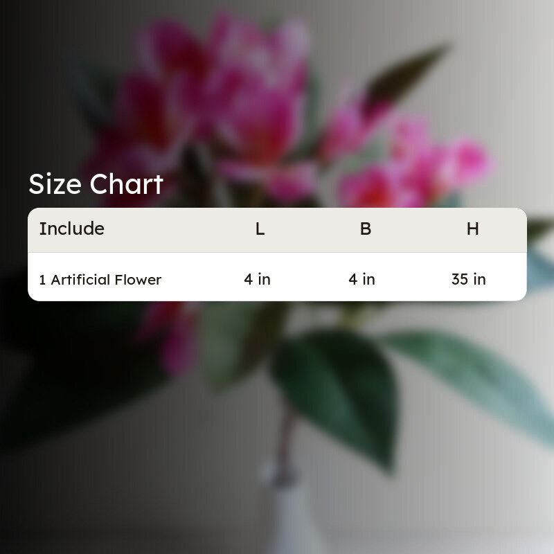 Veraflora Artificial Plumeria Flower Stick - Pink media 9