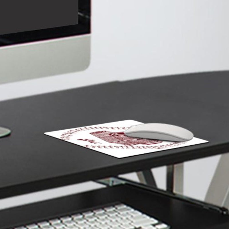 Warli Tabla Mouse Pad - White media 3
