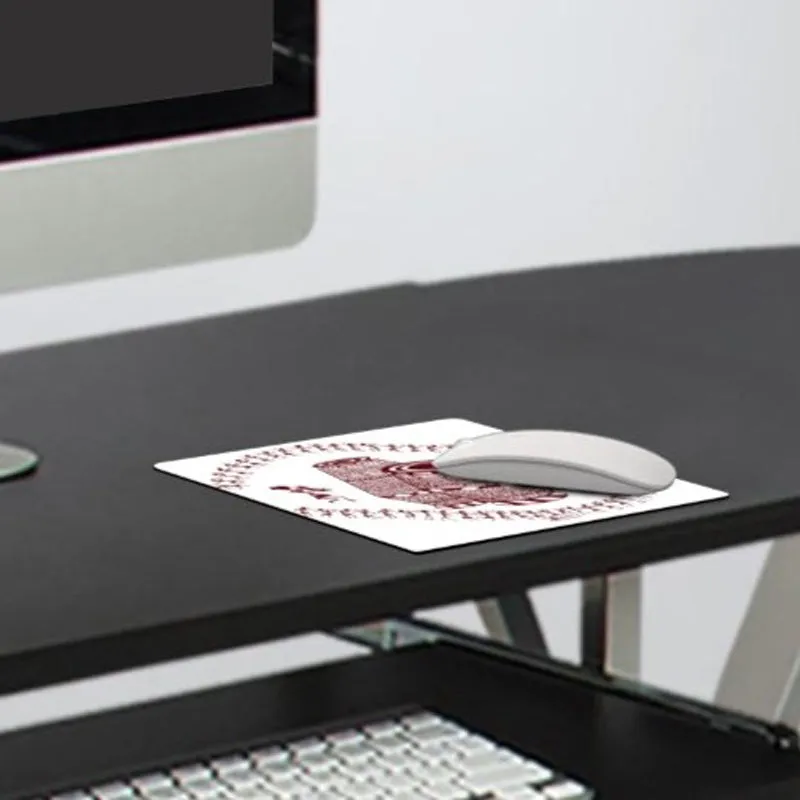 Warli Tabla Mouse Pad - White media 3