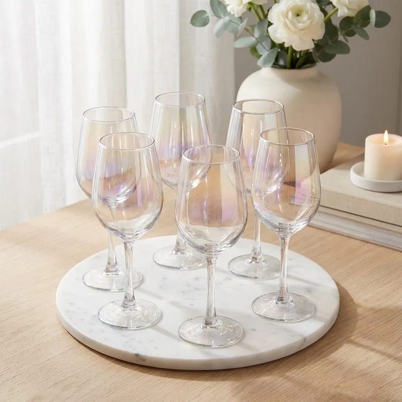Nero Glass Wine & Champagne Glasses (310 mL Each) - Set Of Six media 1