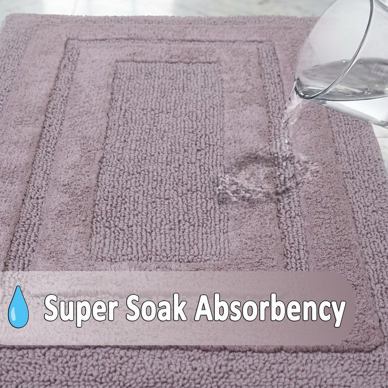 Aqualoom Anti skid Bath Mat (Purple) - Set Of Two media 7