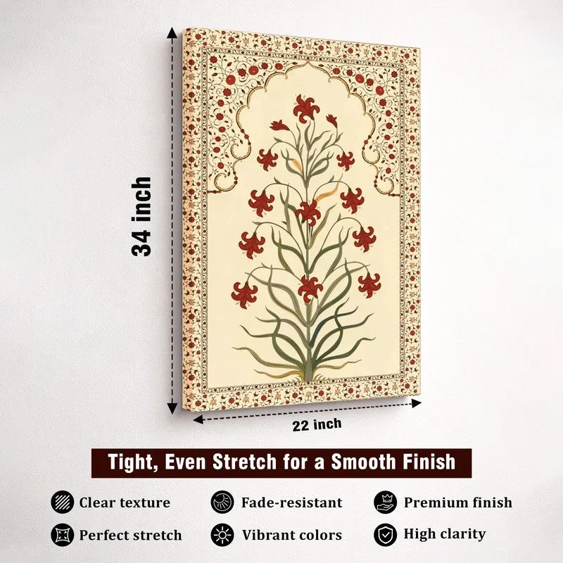 Festive Ethnic Flora Canvas Wall Art media 10