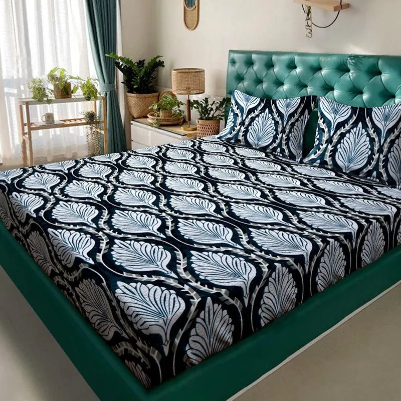 Malhar Ethnic Fleece Bedsheet - 280 GSM media 1