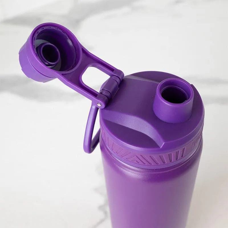 Quench Chic Hot & Cold Thermos Water Bottle (Purple) - 750 mL media 4