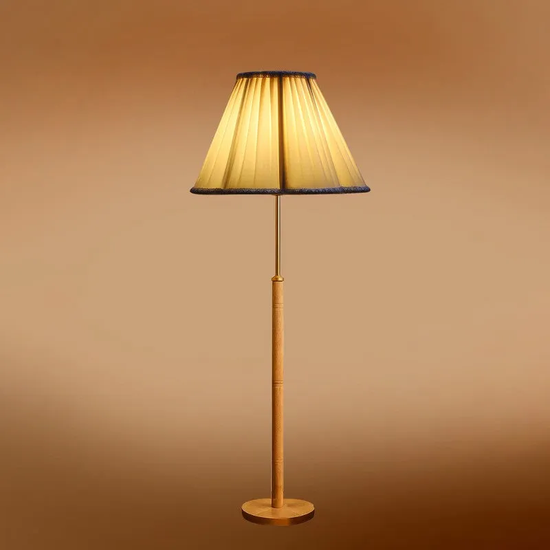 Sunset Glow Wooden Floor Lamp - White media 7