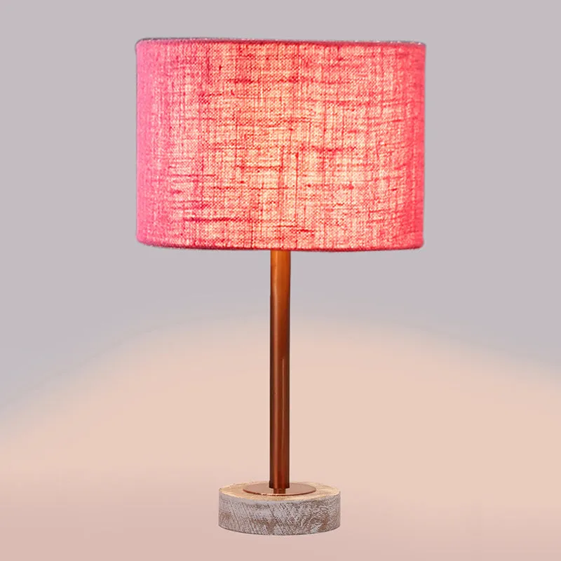 Sienna I Rodin Wooden Table Lamp - Pink,Copper,White media 5