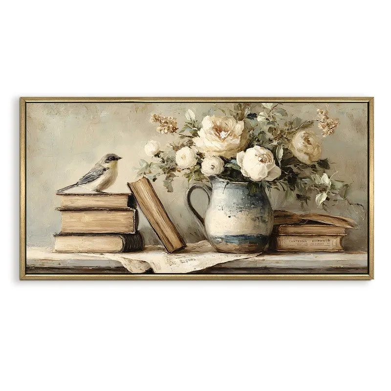 Serene Pages Canvas Wall Painting With Frame media 3