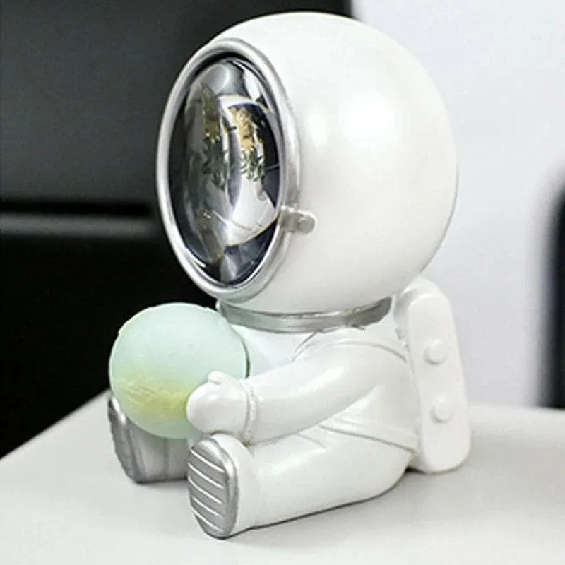Teddy To The Space LED Resin Table Lamp - Silver,Grey media 6