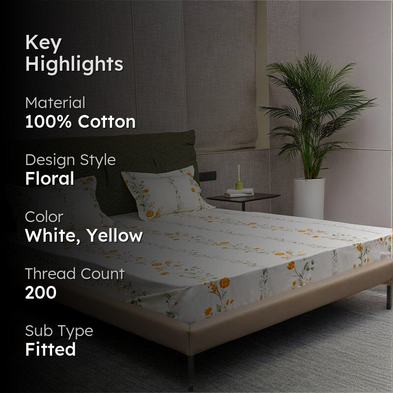 Urban Space Vireya Cotton Bedsheet - 200 TC media 2