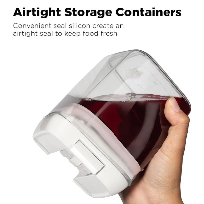 Essentio Airtight Food Storage Plastic Containers - Set of 6 media 6