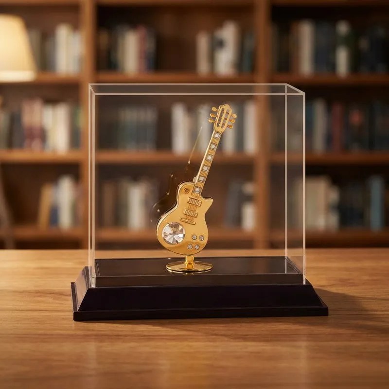 Royal Guitar Rhythm 24K Gold Plated Mild Steel Showpiece media 1