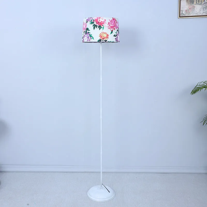 Miyabi Printed Metal Floor Lamp - White media 3