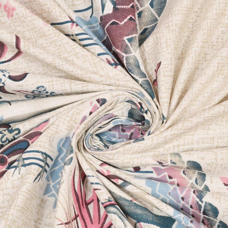 Kalyani Cloud Floral Cotton  Bedsheet (Yellow) - 140 TC media 4