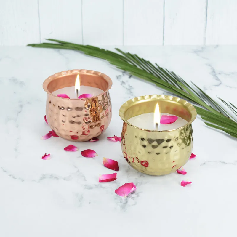 Minita Vanilla Scented Festive Tealight Candle - Set Of Two media 2