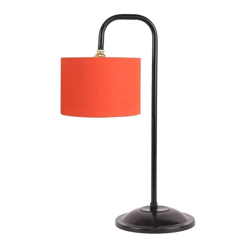 Flynn Arch Fabric Table Lamp - Orange,Black media 4