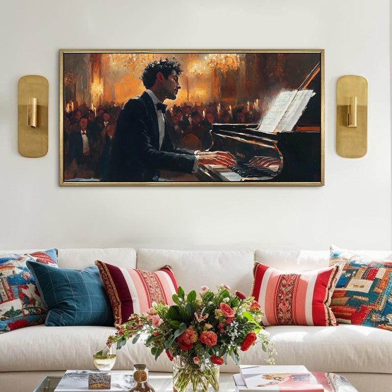 Soundscape Canvas Wall Painting With Frame