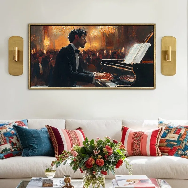 Soundscape Canvas Wall Painting With Frame media 1