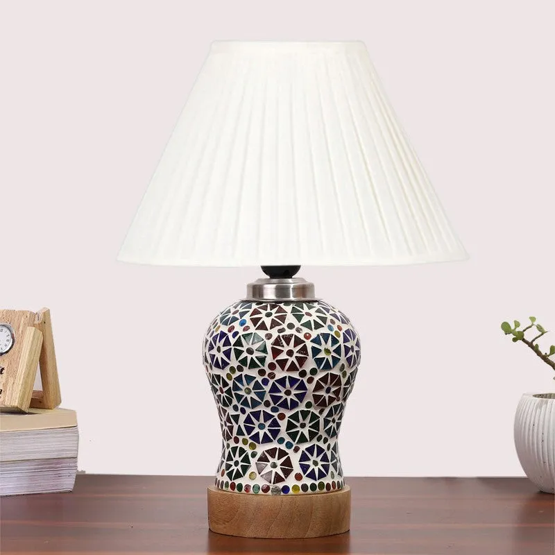Astrona Pleatra Wooden Table Lamp - Multicolor media 4