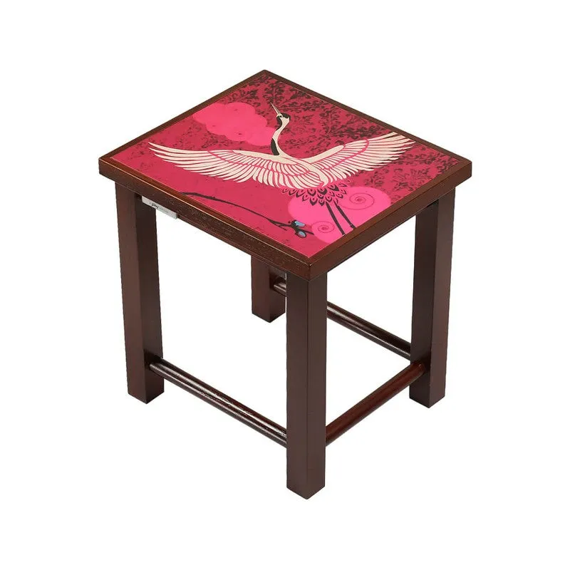 India Circus Teak Wood Cranes Nesting Stool - Set Of Three media 6