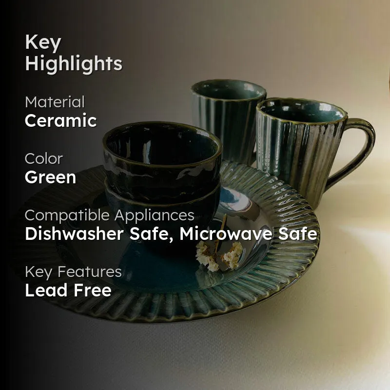 Flamina Dinner (Green) - 5 Piece Set media 2