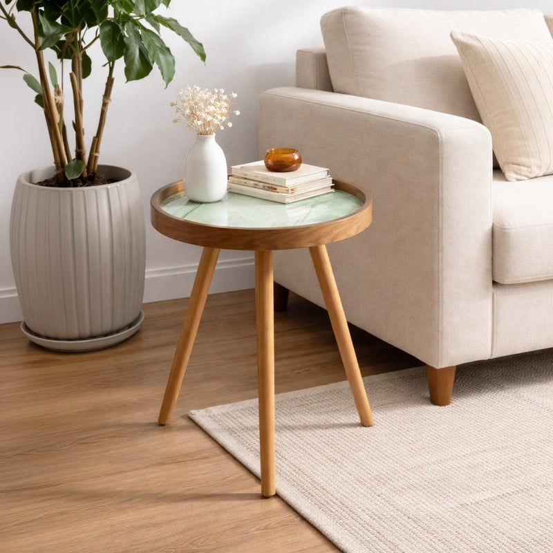 Lunaro Mango Wood Side & Bedside Tables