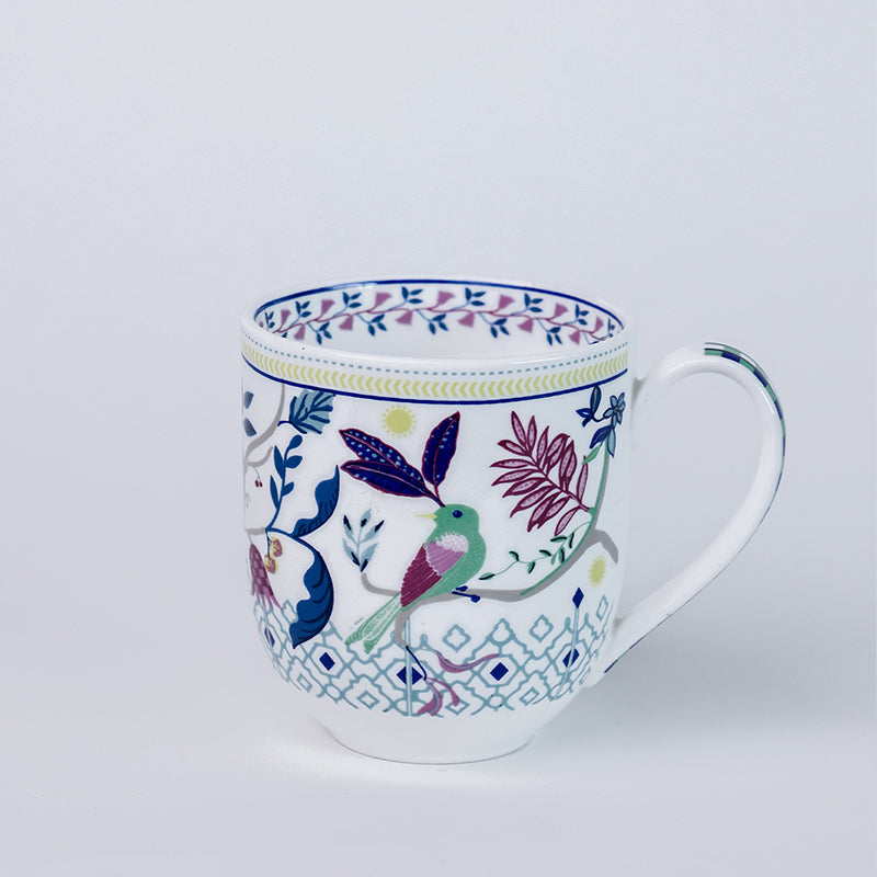 Magique: Parrot Tulip Garden Fine China Mug (200 mL Each) - Set of Six media 6
