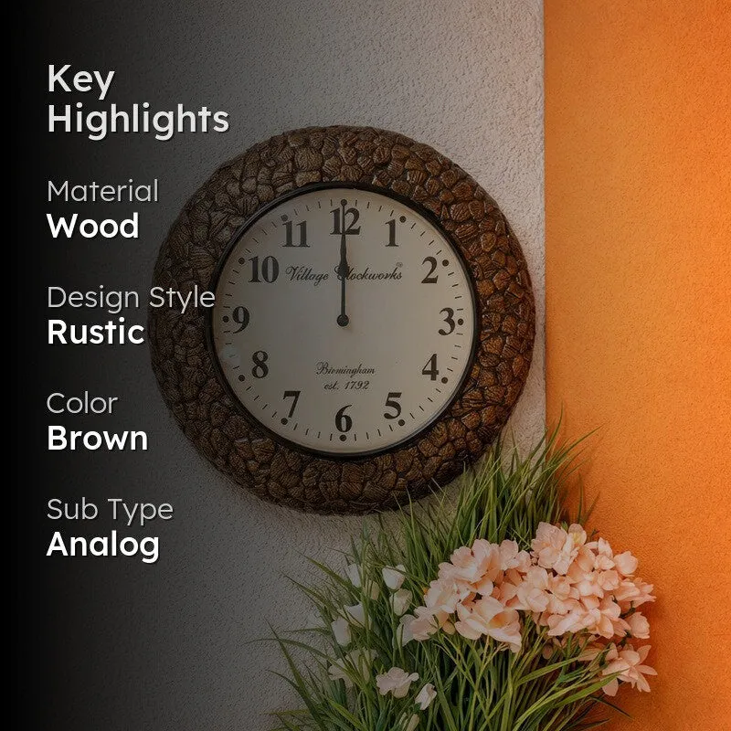 Signature Tick Symphony Wooden Wall Clock media 2