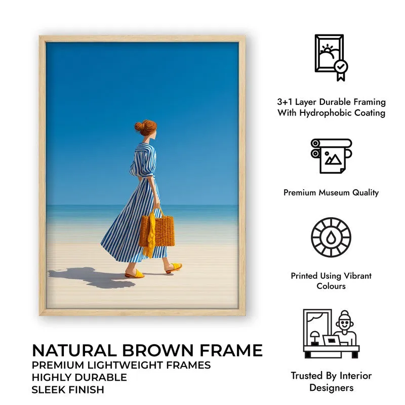 Dreamlike Canvas Wall Painting - Brown Frame media 10
