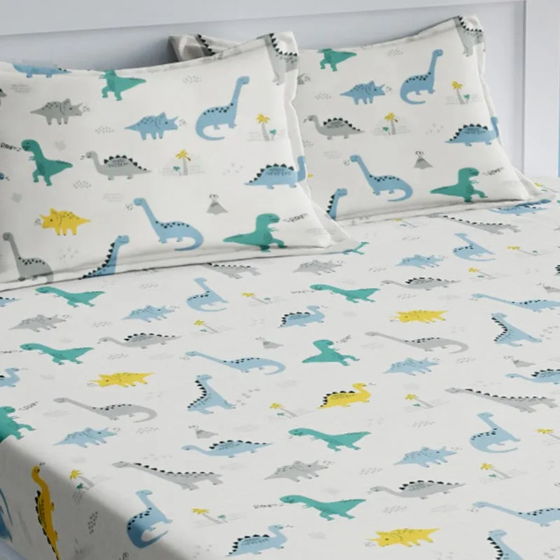 Ivory Petal Cotton Bedsheet - 210 TC media 4